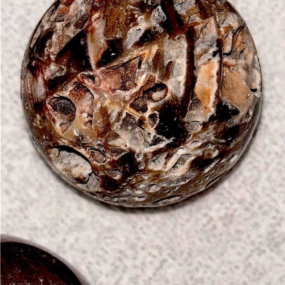Sphalerite Sphere beautiful with #vugs of douse
